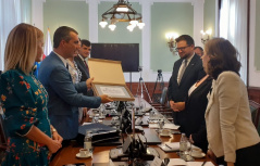 9 September 2021 National Assembly Deputy Speaker Dr Vladimir Orlic meets with Polish Parliament Deputy Speaker Malgorzata Gosiewska 